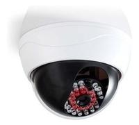 Caméra de Sécurité Factice Dôme IP44 Blanc Blanc G