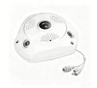 Caméra de sécurité Fisheye panoramique à 360°, caméra IP HD WiFi 1280 x 960, vision nocturne, détection de mouvement, audio bidirectionnel, vue à distance, caméra de surveillance intérieure pour