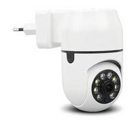 Caméra de sécurité Intelligente à Brancher A16, Caméra WiFi Intérieure à 360 Degrés, Imagerie HD, Détection de Mouvement, Vue Nocturne, pour la Maison, Le supermarché, Le Bureau (Prise UE)