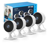 Caméra de sécurité intérieure 1080p Wi-FI 2 4GHz Pack de 4 Détection de mouvement par IA Audio bidirectionnel Vision nocturne