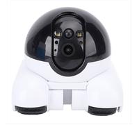 Caméra de Sécurité Intérieure 2MP, Double Objectif, Batterie Rechargeable 5200mAh, Télécommande par Application, Robot pour Animaux