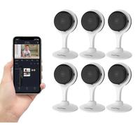 Caméra de sécurité intérieure, 3 MP, connectivité Wi-Fi double bande, K10-6, prise UE-b