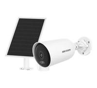 Caméra de sécurité IP Hikvision Bullet TurboHD 2.8mm IP66 avec panneau solaire IP65 - DS-2CFS04/4G (2.8mm) blanc