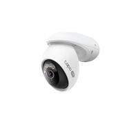 TP-Link Tapo TC46, caméra de sécurité IP, intérieur et extérieur, avec ou sans fil, Amazon Alexa et Google Assistant, plafond/mur/barre, noir, blanc
