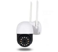 Caméra De Sécurité Outdoor, 1380P Wifi IP PTZ Caméra Home Security Smart CCTV Wireless Mini PTZ Caméra PTZ Caméra De Dôme De Vitesse Extérieure