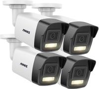 Caméra de sécurité, résolution 12MP, double lumière intelligente, évaluation IP67, 4pcs caméra-a