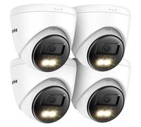 Caméra de sécurité, résolution 3K, vision nocturne, lot de 4 caméras I51HJ
