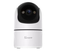 SONOFF Indoor Cam PT2, Caméra de Sécurité WiFi Panoramique/Inclinable 1080P, Vue à 360°, Suivi Mouvement, Audio Bidirectionnel, Mode Confidentialité, Stockage Cloud/SD, Compatible Alexa & Google Home