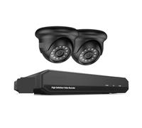 Caméra de sécurité, Système de vidéosurveillance 4CH 1080P DVR, 2 pièces, 2mp IR, vidéosurveillance extérieure résistante aux intempéries, système de caméra de sécurité à Domicile, Kit DVR 8CH(2T)