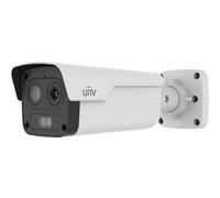 Caméra de Sécurité Thermique Uniview Bullet Dual IP 256x192 VOx 10mm + 4MP 8mm PoE IP67 Blanche - TIC2A32SA-F10-4F8AC-I1