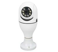 Caméra de sécurité WiFi 1080p 2,4 GHz 360 E27 avec détection de mouvement, interphone double et vision nocturne.