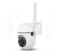 Caméra de sécurité WiFi, Caméra de Surveillance Extérieure sans Fil 1080p, Audio Bidirectionnel, Vision Nocturne Couleur, Détection de Mouvement, Caméra de Surveillance Rotative