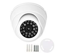 Caméra de Simulation GRCFUMO Dome, caméras de sécurité factice, Fausse caméra LED, Appareil Photo de Moniteur de sécurité avec lumière LED pour Les supermarchés, Les hôtels, Les