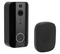Caméra de sonnette sans fil 1080p avec détecteur de mouvement PIR, vision nocturne et batterie de 4000 mAh