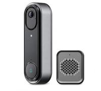 Caméra de Sonnette vidéo, Sonnette sans Fil 720P avec Application et WiFi | Détection humaine, visualisation en basse lumière en couleur complète et alertes sonores intérieures