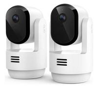 Arlo Essential Caméra de sécurité intérieure 3 2K Pan-Tilt-Zoom, pack de 2