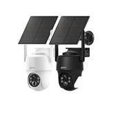 Lot de 2 Caméra Surveillance Extérieure Sans Fil Solaire WiFi-2K camera batterie-compatible avec Alexa