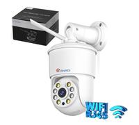 Caméra de surveillance 4G - CTRONICS - 5MP Ultra HD - Vision nocturne couleur - Détection IA - Étanche