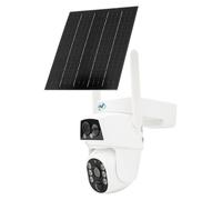 Caméra de surveillance 4G IP894 pour extérieur, avec panneau solaire – Double objectif 2MP+2MP, PTZ 35