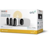 Caméra de surveillance ARLO 3 cameras Essentiel 2K + 1 floodlight