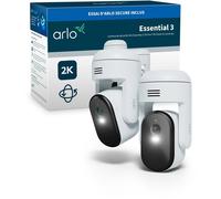 Arlo Essential Caméra de sécurité 3 2K Pan-Tilt-Zoom, pack de 2