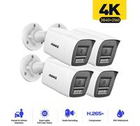 Caméra de surveillance - Caméra de sécurité - Caméra IP - Caméra de vidéosurveillance - Modèle à lentille fixe - Résolution 8MP 4K