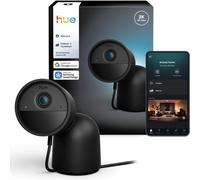 Caméra de Surveillance Connectée Philips Hue Extérieure Filaire, Vision Nocturne 2K, Noir