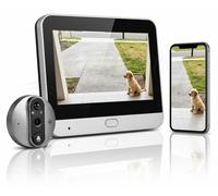 Caméra de surveillance de porte Technaxx avec Wi-Fi, écran de 4,3 pouces et application – Surveillance intelligente de la porte avec détection de mouvement, audio bidirectionnel, HD 3MP, vision noctur