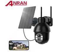 Caméra de surveillance d'extérieur - Caméra Wi-Fi - 3 MP - Objectif 3,6 mm - Angle de vue de 75° - Mémoire de 128 Go - Alarme locale - Noir