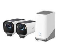 Eufy Système de surveillance sans fil eufyCam S3 Pro HomeBase 3 - 2 caméras 8 MP 4K Max Color