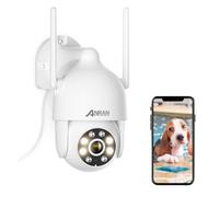 Caméra de Surveillance extérieur Filaire 3MP HD WiFi Audio Bidirectionnel Détection du Mouvement 355° Suivi automatique - ANRAN