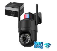 Caméra de Surveillance Extérieure 4K , Détection Humain/Véhicule/Animal, Suivi Auto, Vision Nocturne Couleur, Sirène, WiFi 2,4/5 GHz