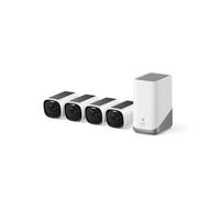 Caméra de surveillance extérieure Anker eufy E40 (lot de 4 + unité HomeBase 3), résolution 2K, couleur blanche, avec charge solaire