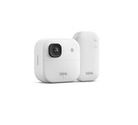 Caméra de surveillance extérieure Blink 2K+ avec module de synchronisation, couleur blanche | Caméra de sécurité HD intelligente sans fil | Indice de protection IP65