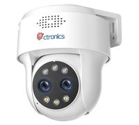 Caméra de surveillance extérieure - Double objectif - 4 MP - Zoom hybride 10x - Suivi automatique