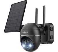 Caméra de surveillance extérieure ieGeek 2K Solar, caméra IP PTZ 355° avec vision nocturne couleur et connexion Wi-Fi
