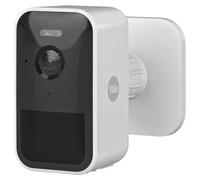 Caméra de surveillance extérieure intelligente - Full HD - Vision nocturne - Audio bidirectionnel - Blanc