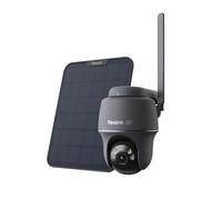 Caméra de surveillance extérieure Reolink Go PT Ultr avec panneau solaire, 4K 8MP, connectivité 4G LTE, batterie intégrée, détection intelligente, rotation panoramique à 355° et inclinaison à 140°,