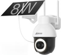 Caméra de surveillance extérieure sans fil - Double caméra 5 MP + 3 MP - Zoom 18x - Étanchité IP66 - Connexion Wi-Fi - Fixation murale