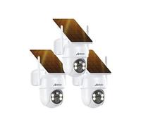 ANRAN Caméra de surveillance exterieur solaire+ panneau solaire- lampe de jardin, WiFi 2.4Ghz, compatible Alexa/Google Home, F2M3