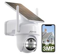 Caméra de Surveillance Extérieure WiFi Sans Fil 3MP HD à Batterie Rechargeable avec Panneau Solaire Intégré - ANRAN Q4