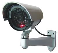 Caméra de surveillance factice pour l'extérieur, avec lampe clignotante infrarouge