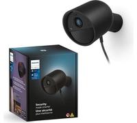 Caméra de Surveillance Filaire Philips Hue Secure, HD 1080p, Intérieur/Extérieur, Vision Nocturne, Noir