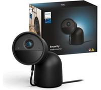 Caméra de Surveillance Filaire Philips Hue Secure, HD 1080p, Intérieure/Extérieure, Vision Nocturne, Noir
