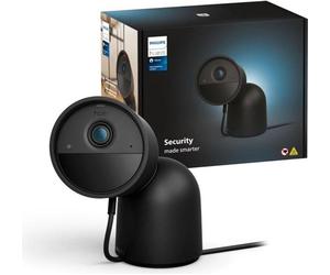 Caméra de Surveillance Filaire Philips Hue Secure, HD 1080p, Intérieure/Extérieure, Vision Nocturne, Noir