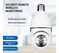 Caméra de surveillance HD SUSUchens, compatible avec la surveillance en temps réel, caméra IP intelligente WiFi E27Bulb rotative à 360 pour la