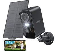 Caméra de surveillance ieGeek 2K extérieure Wi-Fi rechargeable Caméra de sécurité extérieure Vision nocturne couleur avec détection de mouvement PIR, détection de personnes