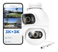 Caméra de Surveillance IMILAB EC6 Dual 3K+3K, Vision Nocturne Couleur, Rotation 360°