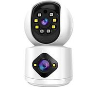 Caméra de Surveillance Intérieure Full HD 1080p Motorisée Connectée Wi-Fi Max excell Blanc / Noir