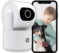 Caméra de Surveillance Intérieure KONYKS CAMINI CARE 2, Wifi, Sirène, Bouton Appel Vidéo, Vision Nocturne 10m, Détection Mouvement